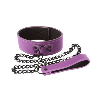 NS Novelties Lust Bondage Collar Purple - Intensify Your Desires with the Exquisite Purple Pleasure Restraint