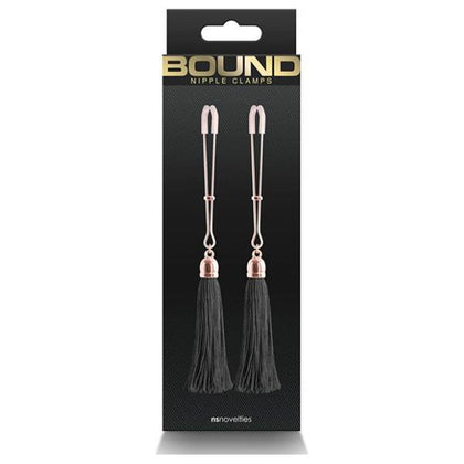 Bound T1 Nipple Clamps - Black: The Ultimate Sensation Enhancers for Adventurous Individuals