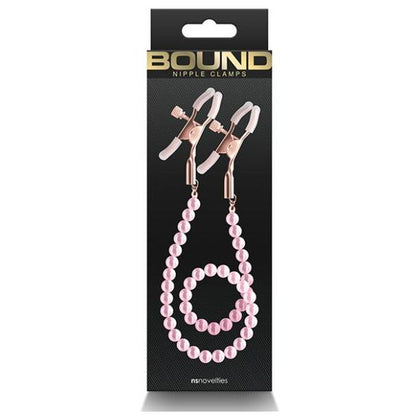 Bound DC1 Adjustable Nipple Clamps - Pink: Intensify Pleasure with Sensual Stimulation