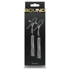 Bound D2 Nipple Clamps - Gunmetal: Intensify Pleasure with the Bound D2 Adjustable Nipple Clamps for All Genders