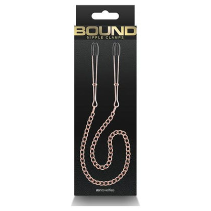 Bound DC3 Rose Gold Adjustable Nipple Clamps - Intensify Pleasure and Explore Sensations