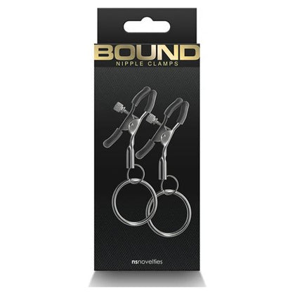 Bound C2 Nipple Clamps - Gunmetal: Exquisite Metal Nipple Clamps for Sensual Stimulation and Pleasure