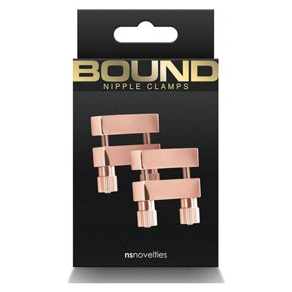 Bound V1 Nipple Clamps - Rose Gold: The Ultimate Stainless Steel Nipple Clamps for Exquisite Pleasure