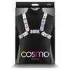 Cosmo Harness Rogue - M/L Rainbow: The Ultimate BDSM Chest Harness for Unleashing Your Desires - Adult Naughty Store