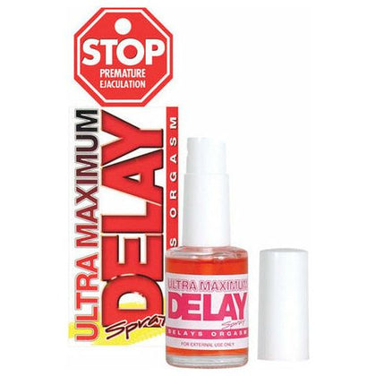 UltraMax Pleasure Pro Delay Spray - 1.5 oz - Male - Enhance Stamina and Extend Intimacy - Clear