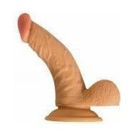 All American Whopper 6.5 Inches Realistic Dildo with Balls - Lifelike Pleasure for Both Genders - Beige