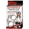 Nasstoys Dominant Submissive Metal Handcuffs - Model DS-001 - Unisex - Bondage Restraint Toy for Intense Pleasure - Metallic Silver - Adult Naughty Store