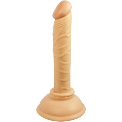 All American Mini Whoppers Straight Dong Beige - Realistic Suction Cup Dildo for Him and Her - Adult Naughty Store