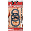 Ram Ultra Cockswellers Silicone Rings - Extreme Clincher Cockrings for Enhanced Pleasure - Model UCR-1001 - Unisex - Intensify Your Experience - Black - Adult Naughty Store