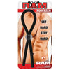 Nasstoys Ram Squeezer Black Waterproof Non-Vibrating Latex Cock Ring - Enhance Pleasure and Maintain Firmness - Adult Naughty Store