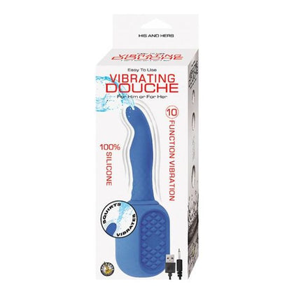 Introducing the Nasstoys SensaTouch XT-500 Vibrating Douche: The Ultimate Pleasure Experience for Alluring Anal Play in Sensual Blue - Adult Naughty Store