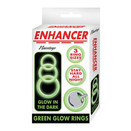 Enhancer Silicone Cockrings - Glow In The Dark Green