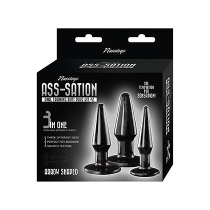 Ass-sation Anal Training Butt Plug Kit #2 - Black: The Ultimate Training Experience for Beginners - Adult Naughty Store