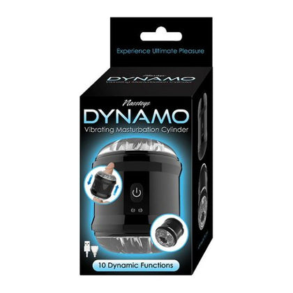 Nasstoys Dynamo Vibrating Masturbator Cup - Model X1 - Male Stroker for Intense Pleasure - Black