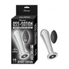 Ass-Sation Remote Vibrating Metal Anal Bulb - Silver - Adult Naughty Store