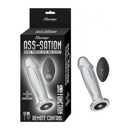 Ass-Sation Remote Vibrating Metal Anal Ecstasy - Silver