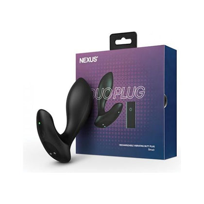 Nexus Duo Vibrating Butt Plug - Model ND-12B - Unisex Anal Pleasure - Black