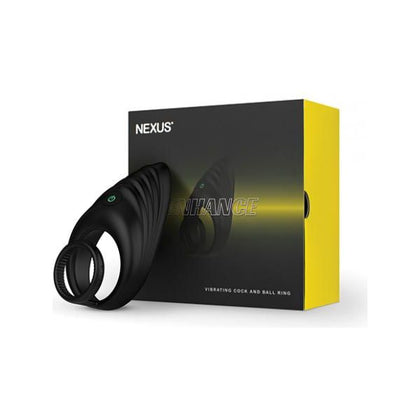 Nexus Enhance Vibrating Cock & Ball Ring - Model X1 - Male - Pleasure Enhancer - Black