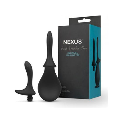 Nexus Anal Douche Set - Model ND-2001 - Unisex Intimate Cleansing Kit - Black