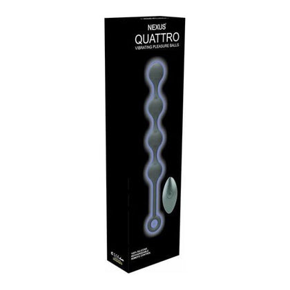 Nexus Quattro NQ-5000 Vibrating Anal Balls - Black: The Ultimate Pleasure Experience for All Gender Identities