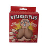 Stressticles Stress Relief Beige Squeeze Balls - The Ultimate Testicle Shaped Stress Reliever