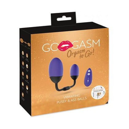 GoGasm Vibrating Pussy & Ass Balls - Purple: The Ultimate Dual Pleasure Training Device and Sex Toy