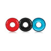 Oxballs Ringer Donut 1 Multi Colored Pack Of 3 - Stretchy Cock Ring Set for Enhanced Pleasure
