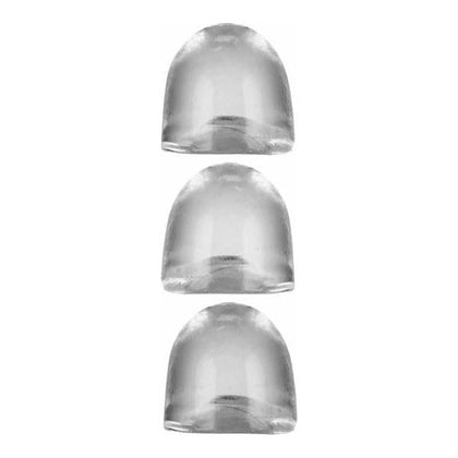 OXBALLS Cocksheath Adjustfit Inserts - Pack Of 3 Clear: Enhance your Pleasure with the Versatile OXBALLS Cocksheath Adjustfit Inserts
