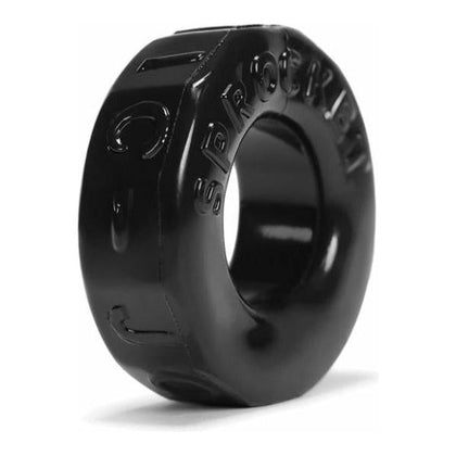 Oxballs Sprocket Cock Ring Black - The Ultimate Elastic Pleasure Enhancer for Men - Adult Naughty Store