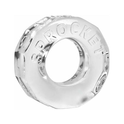 Oxballs Sprocket Stretchy Rubber Cock Ring - Model SR-12 - Male - Enhances Pleasure - Clear