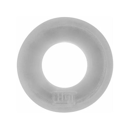 Hunkyjunk Huj C-Ring Ice Clear - Premium Cock and Ball Ring for Enhanced Pleasure (Model HUJ-2021) - Unisex - Intensify Your Intimate Moments with a Crystal Clear Silicone Blend