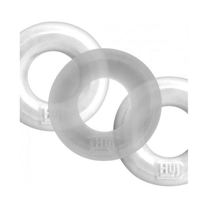 Hunky Junk 3 Pack C Ring - White Ice: The Ultimate Comfort and Pleasure Enhancer for Men