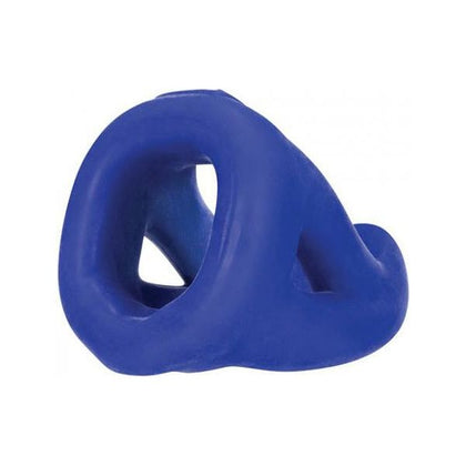 Hunky Junk Slingshot 3 Ring Teardrop Cobalt Blue - Ergonomically Shaped Hybrid Cock Sling for Enhanced Pleasure