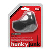Hunkyjunk Clutch Cock & Ball Sling - Model HJ-CCS1 - For Men - Enhances Pleasure and Comfort - Tar Black