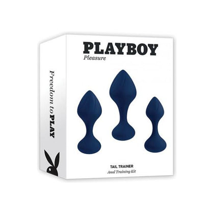 Playboy Pleasure Tail Trainer Anal Training Kit - Navy: The Ultimate Silicone Anal Training Kit for Sensational Pleasure and Exploration