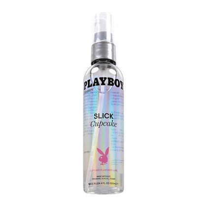 Playboy Pleasure Slick Lubricant - Cupcake Delight - Water-Based Lubricant for Enhanced Intimacy - Model: Cupcake 4 Oz - Unisex Pleasure - Moisturizing Formula - Compatible with Condoms - Swe - Adult Naughty Store