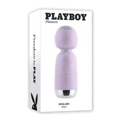 Playboy Pleasure Royal Mini Wand - Opal: Compact Silicone Wand Vibrator for Intense Clitoral Stimulation - Model PPRMW-01 - Unisex - Opal - Adult Naughty Store