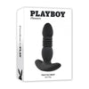 Playboy Pleasure Trust The Thrust Butt Plug - Model 2AM - Unisex Anal Pleasure Toy - Velvet Black - Adult Naughty Store