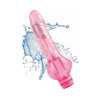 Introducing the Exquisite Juicy Jewels Rose Quartz Pink Realistic Vibrator - Model JJ-RQPV-01: A Luxurious Pleasure Companion for Women - Adult Naughty Store