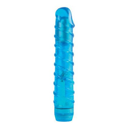 Juicy Jewels Aqua Crystal Vibrator - Model JJ-ACV001 - Women's G-Spot and Clitoral Stimulation - Blue