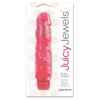 Juicy Jewels Ruby Dream Vibrator - Model JJD-001 - Women's G-Spot and Clitoral Pleasure - Red