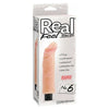 Real Feel Lifelike Toyz No. 6 Beige Vibrating Dildo - The Ultimate Pleasure Experience for Intense Sensations - Adult Naughty Store