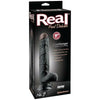 Introducing the Real Feel Deluxe No. 7 Black 9-Inch Vibrating Dildo for Lifelike Pleasure