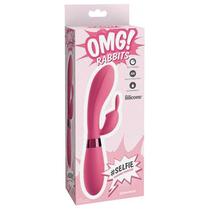 OMG! Rabbit - Selfie Pink Silicone Dual-Motor Vibrating Rabbit for Intense Pleasure - Model XYZ123 - Women's G-Spot and Clitoral Stimulation - Adult Naughty Store