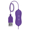 OMG! BULLETS #HAPPY USB Powered Bullet Vibrator Purple
