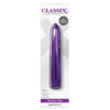 Introducing the Classix Rocket Vibe 7 inches Metallic Purple - Powerful Slimline Vibrator for Mind-Blowing Pleasure - Adult Naughty Store