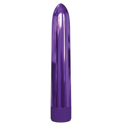 Introducing the Classix Rocket Vibe 7 inches Metallic Purple - Powerful Slimline Vibrator for Mind-Blowing Pleasure - Adult Naughty Store