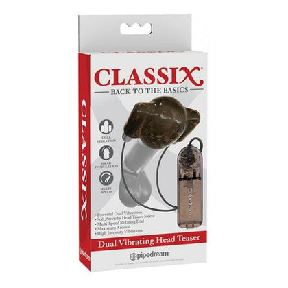 Classix Dual Vibrating Head Teaser - Black-smoke - Adult Naughty Store