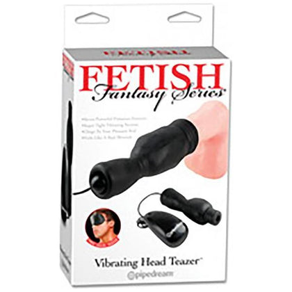 Fetish Fantasy Series Vibrating Head Teazer - Black: The Ultimate Pleasure Enhancer for Men