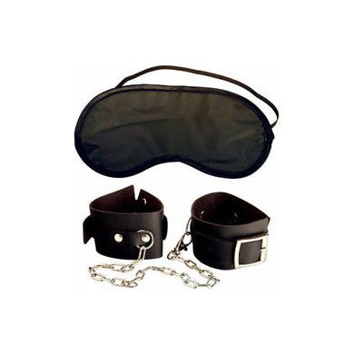Fetish Fantasy Series Beginner's Cuffs - Adjustable Leather Restraints for Wrists or Ankles - Model BSC-101 - Unisex - Pleasure Enhancing Bondage Toy - Black